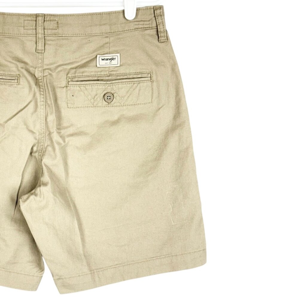 Wrangler Men's Regular Fit Medium Stretch Khaki‎ Shorts Size 30 Inseam 7" NWT - Picture 5 of 12